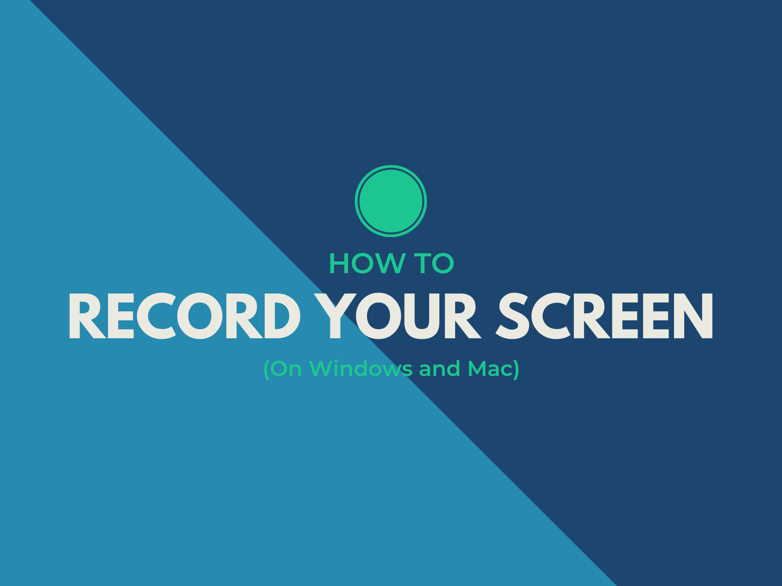 Best screen recorder for mac